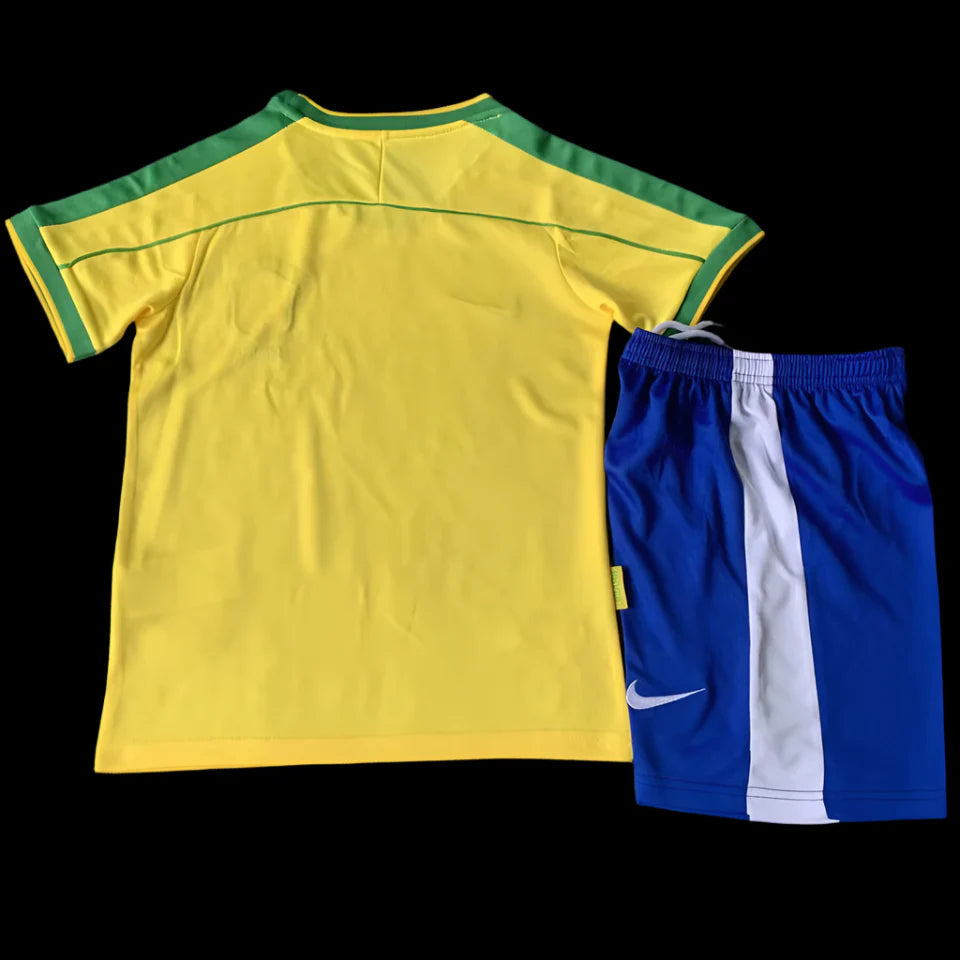 Brazil 1998 Home Yellow Retro (KIDS)