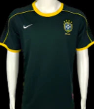 Brazil 1998 GK Dark Green Retro Kit