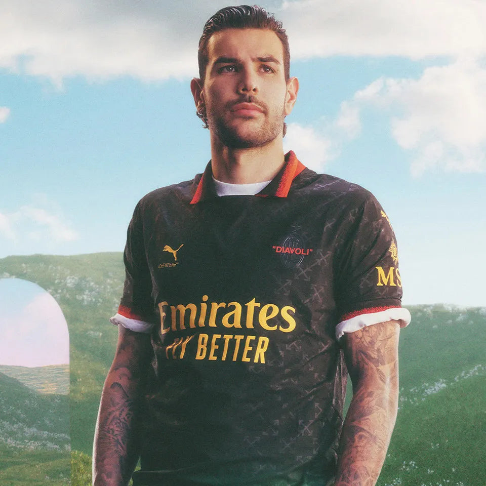 AC Milan X Off-White 24/25 Black Kit