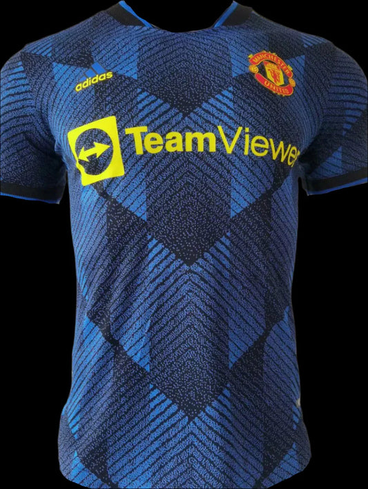 Manchester United 2021/22 Third Blue Retro Kit